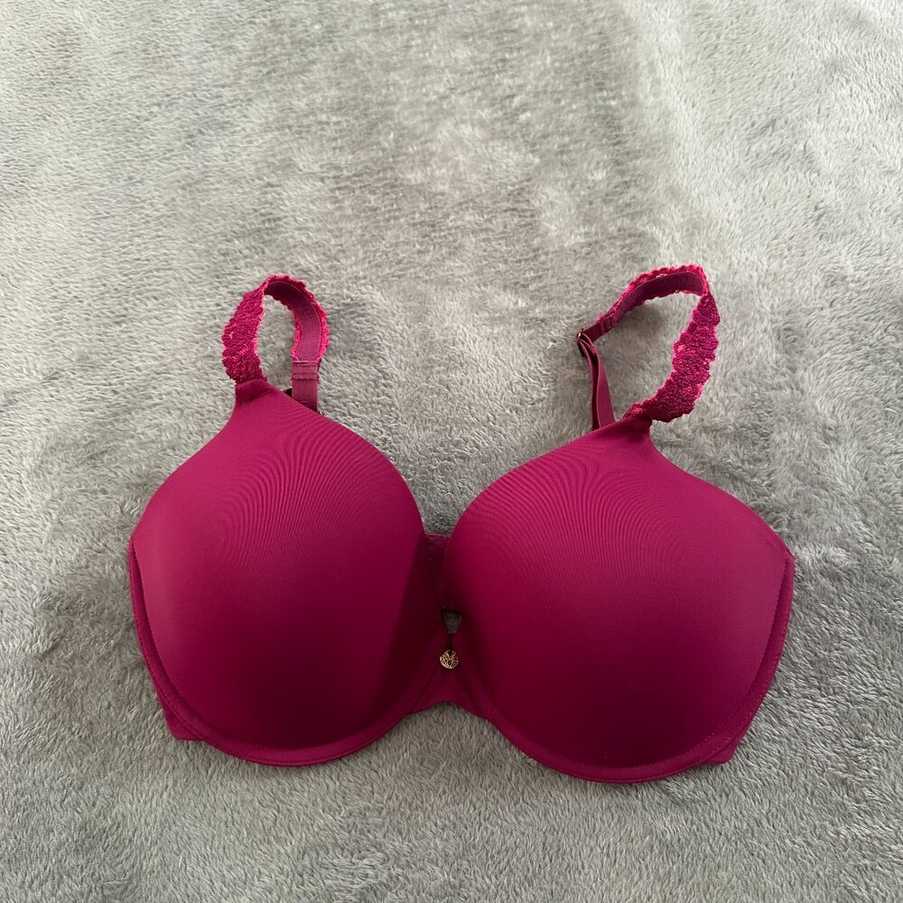 Natori Underwire Full Coverage Bra Magenta Pink Women's 32DD